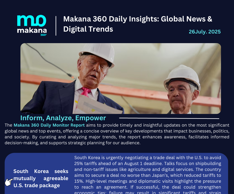 26 July – Daily Monitoring Report