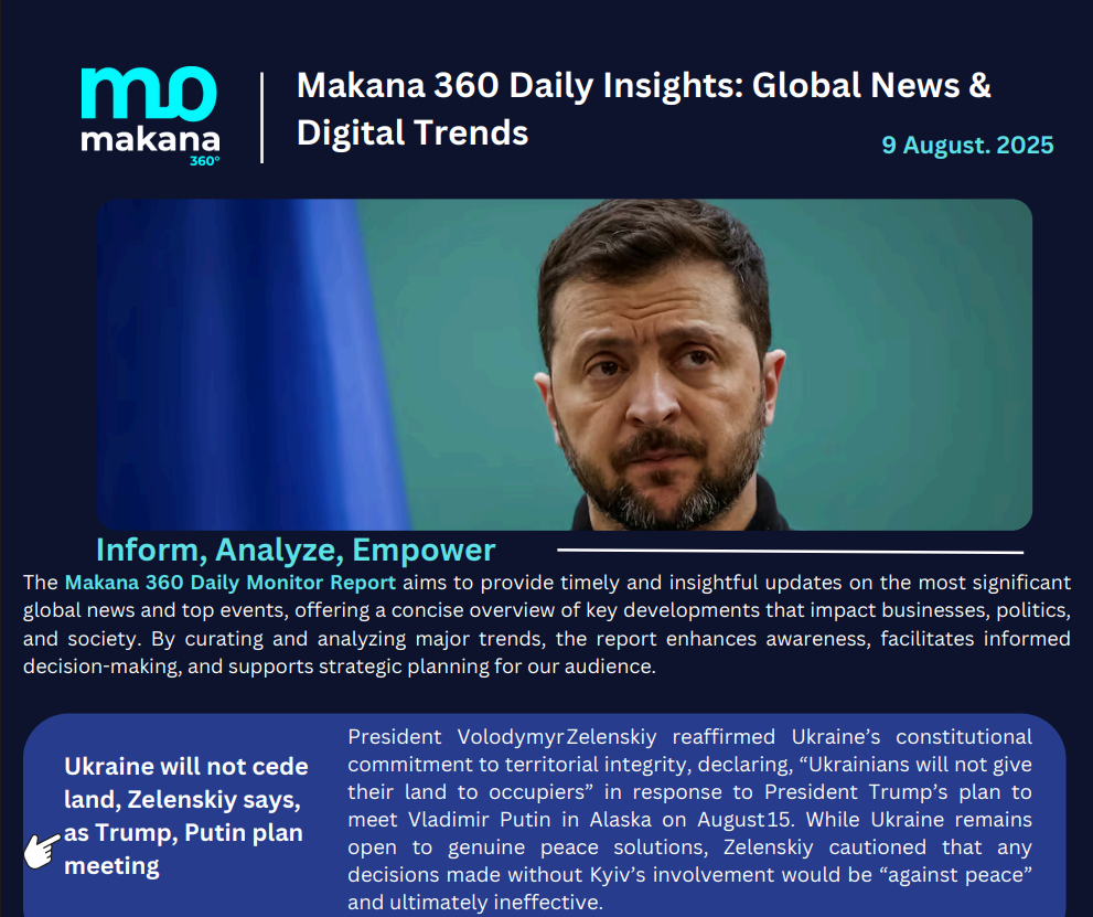 9 August – Daily Monitoring Report