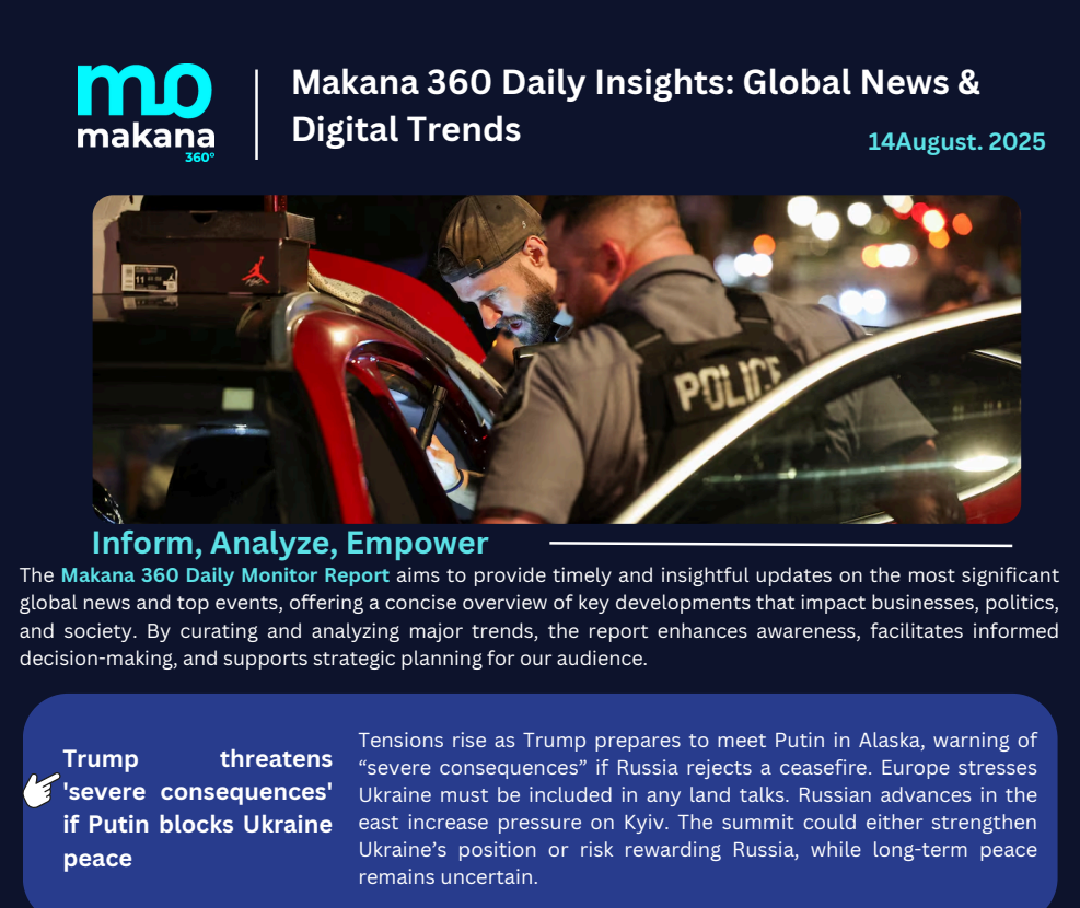 14 August – Daily Monitoring Report