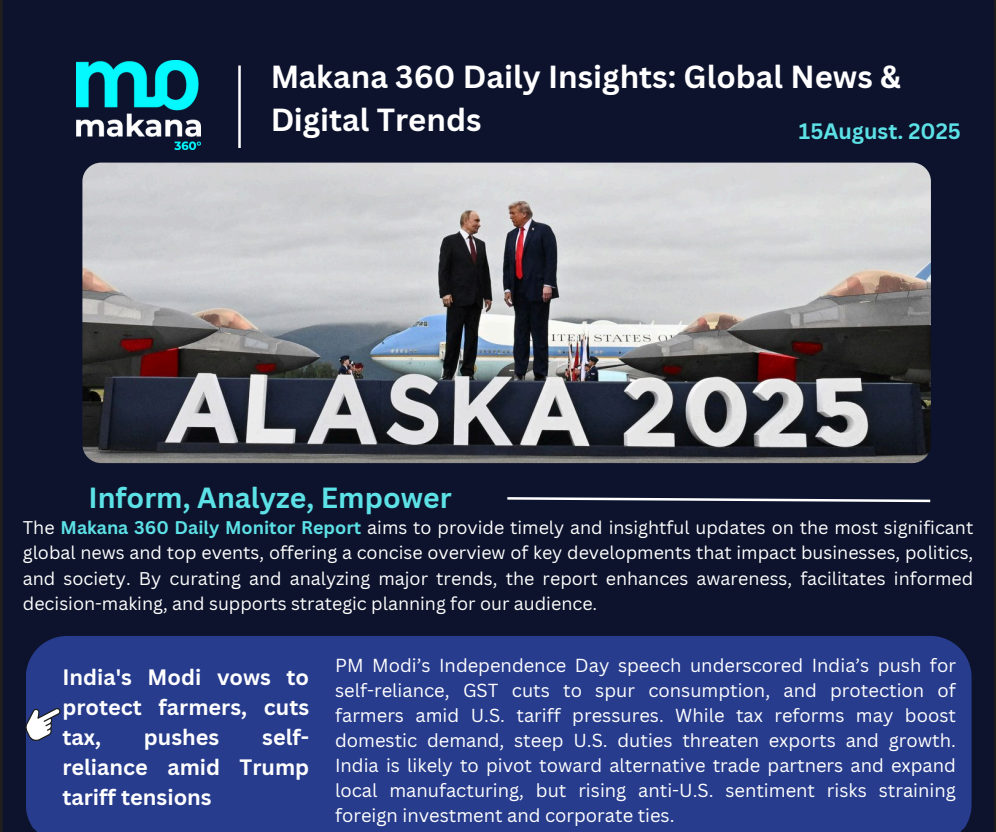 15 August – Daily Monitoring Report