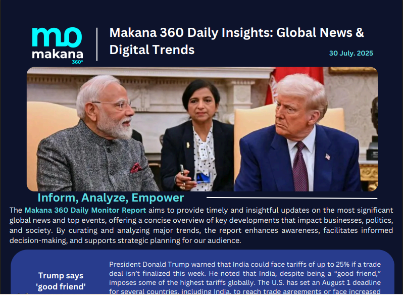 30 July – Daily Monitoring Report