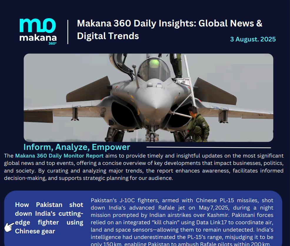 3 August – Daily Monitoring Report