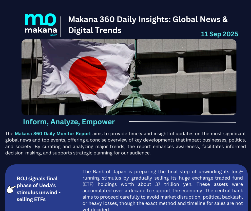 11 September – Daily Monitoring Report