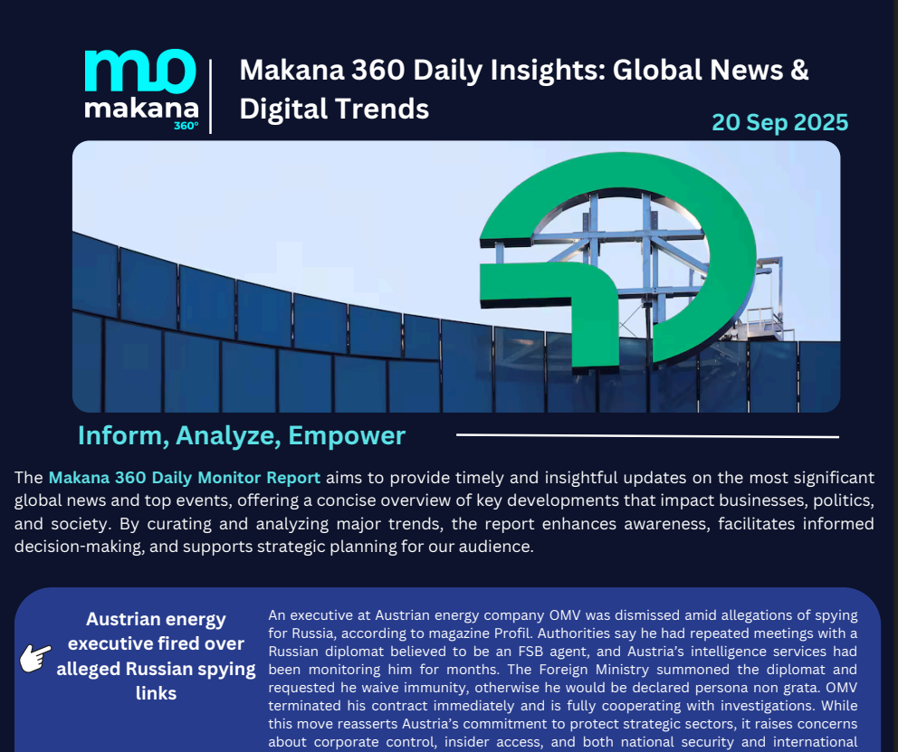 20 September – Daily Monitoring Report