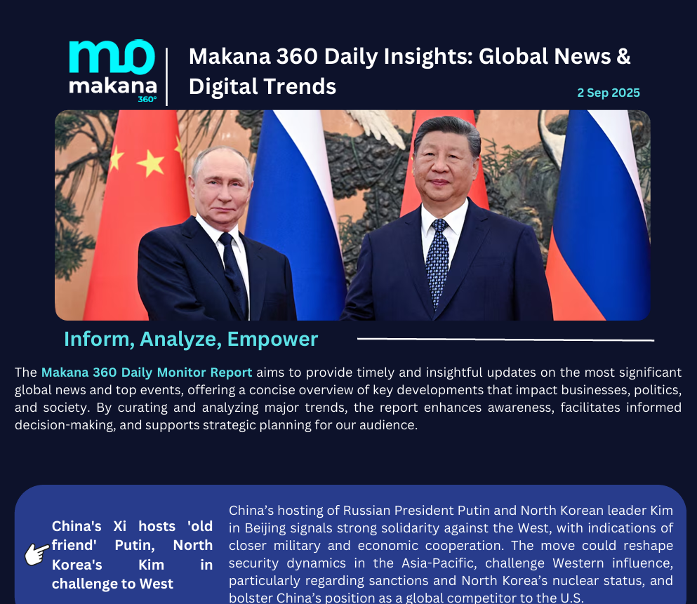 2 September – Daily Monitoring Report