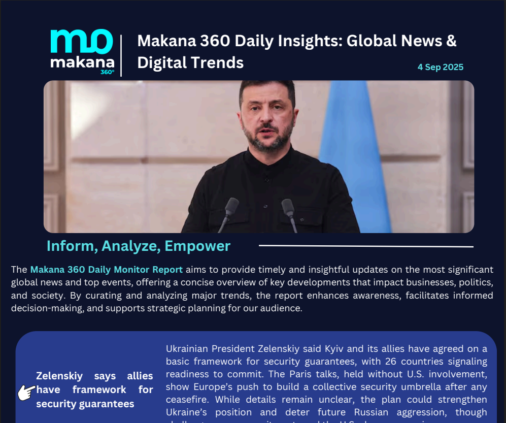 4 September – Daily Monitoring Report
