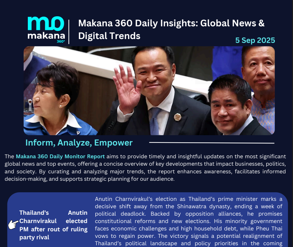 5 September – Daily Monitoring Report