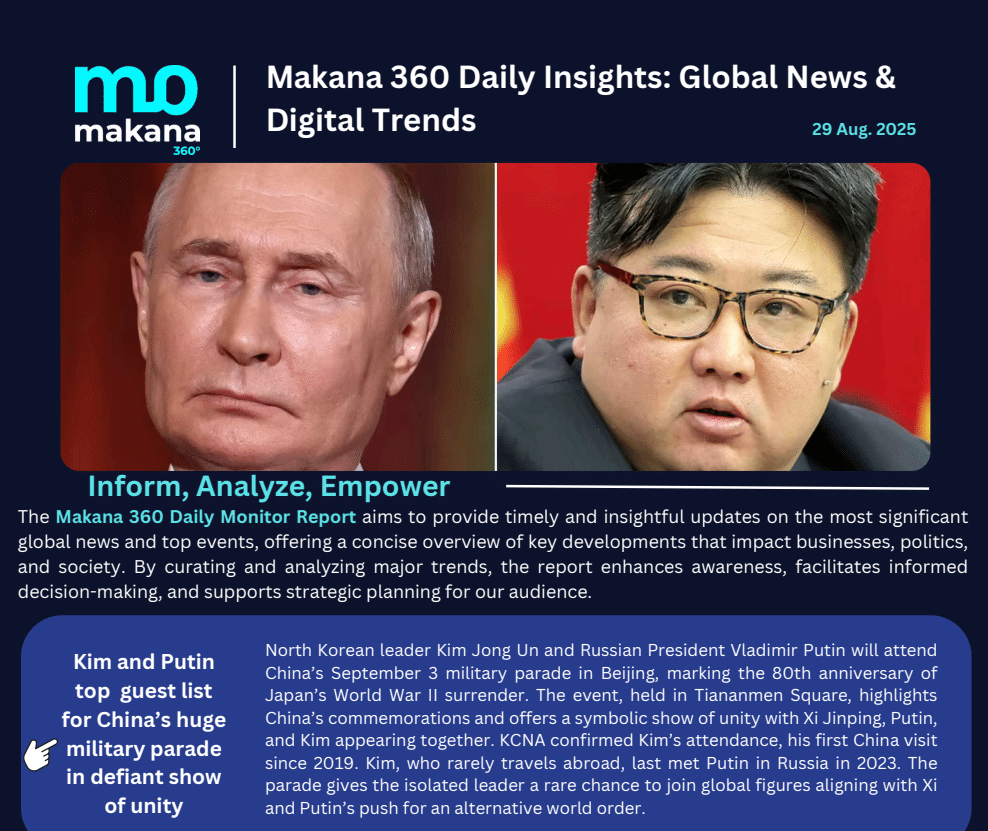 29 August – Daily Monitoring Report