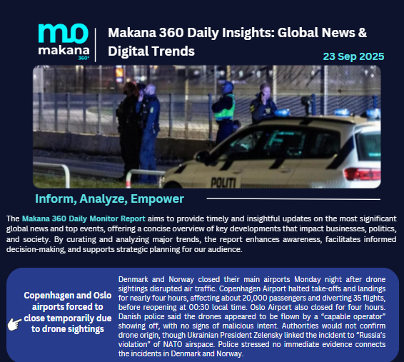 23 September – Daily Monitoring Report