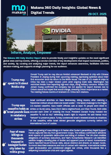 29 October – Daily Monitoring Report