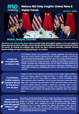 30 October – Daily Monitoring Report