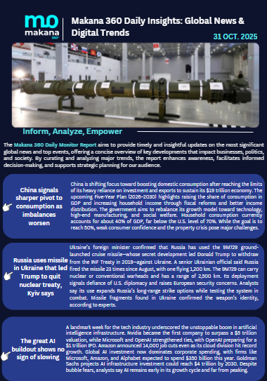 31 October – Daily Monitoring Report