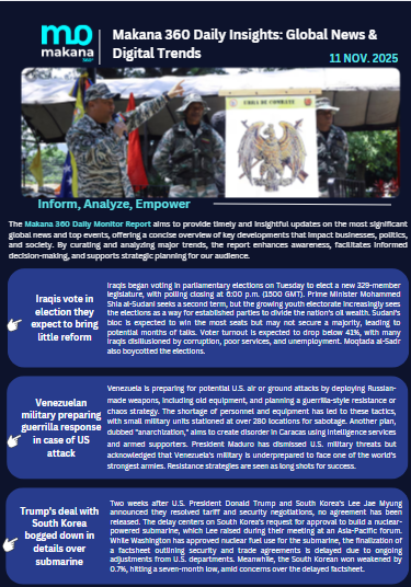 11 November – Daily Monitoring Report