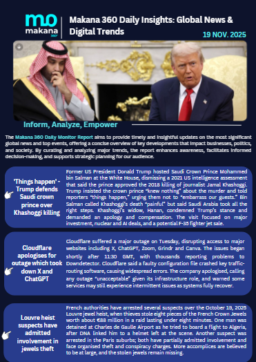 19 November – Daily Monitoring Report