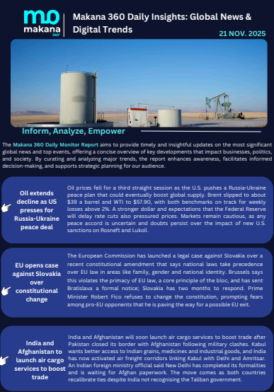 21 November – Daily Monitoring Report