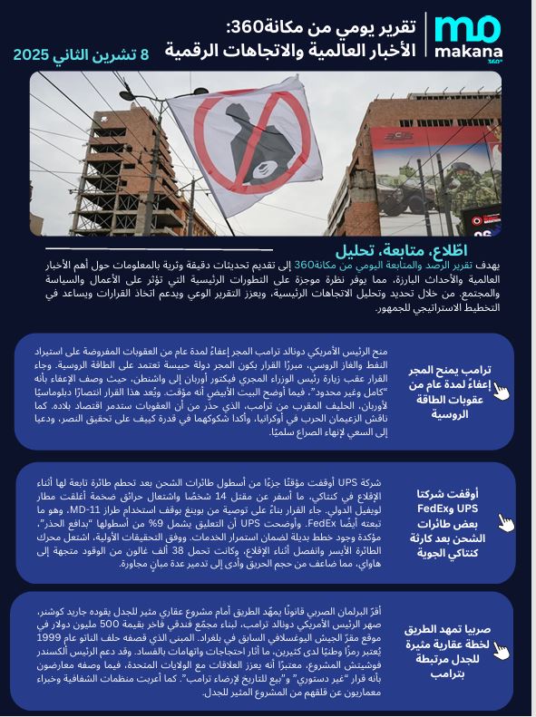 8 تشرين الثاني – تقرير الرصد اليومي