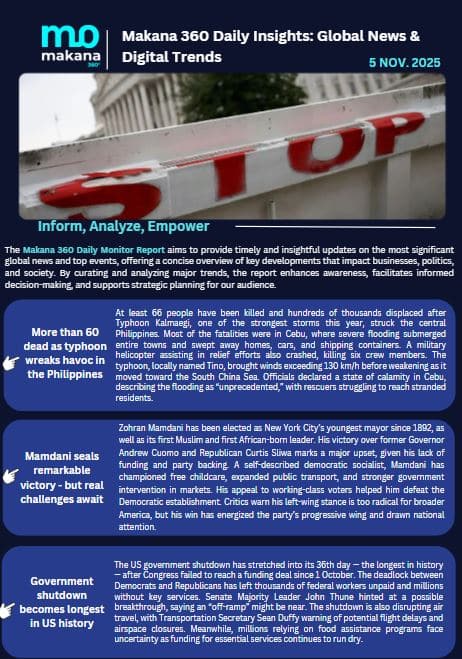 5 November – Daily Monitoring Report