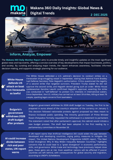 2 December– Daily Monitoring Report