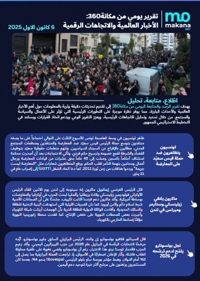 6 كانون الأول– تقرير الرصد اليومي