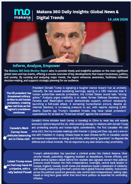 14 January– Daily Monitoring