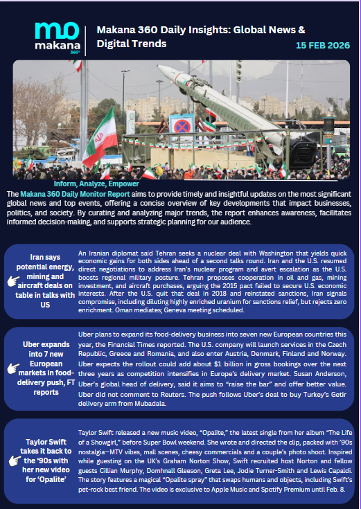 15 February – Daily Monitoring