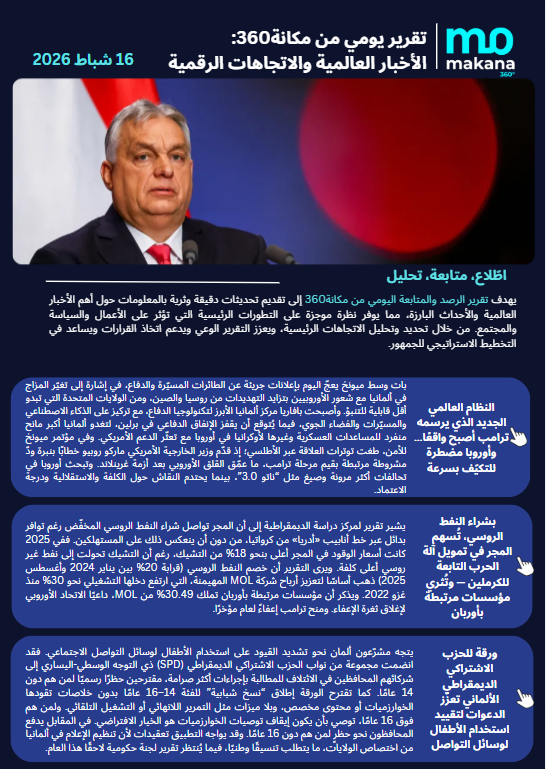 16 شباط– تقرير الرصد اليومي