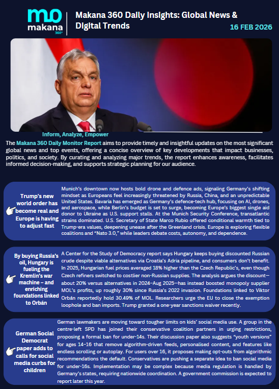 16 February – Daily Monitoring