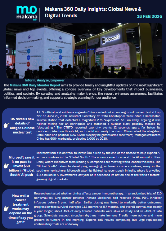 18 February – Daily Monitoring