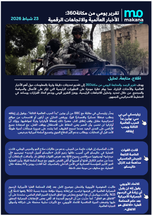 23 شباط– تقرير الرصد اليومي