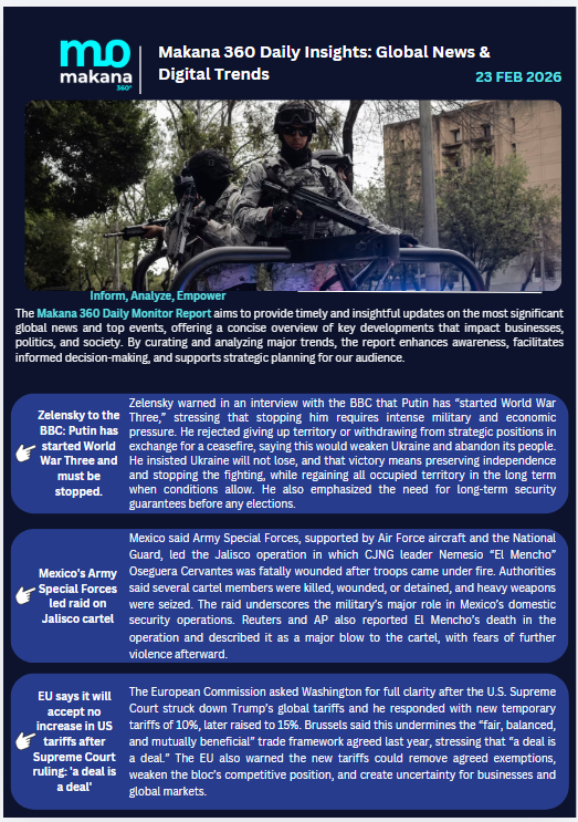 23 February – Daily Monitoring