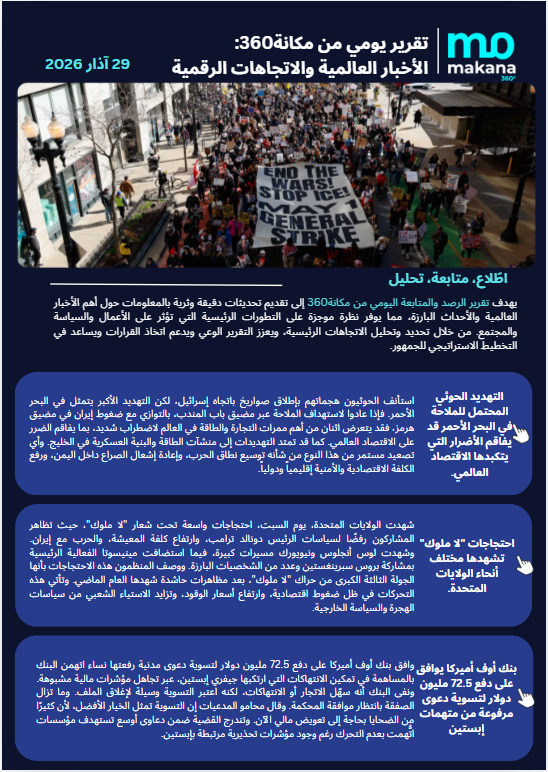 29 اذار – تقرير الرصد اليومي