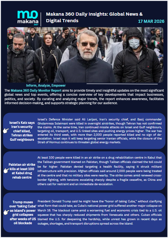 17 March – Daily Monitoring