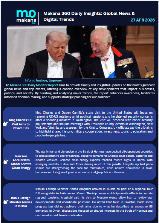 27 April – Daily Monitoring