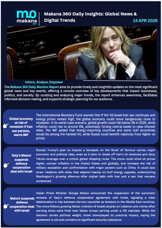 14 April – Daily Monitoring