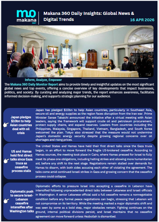 16 April – Daily Monitoring