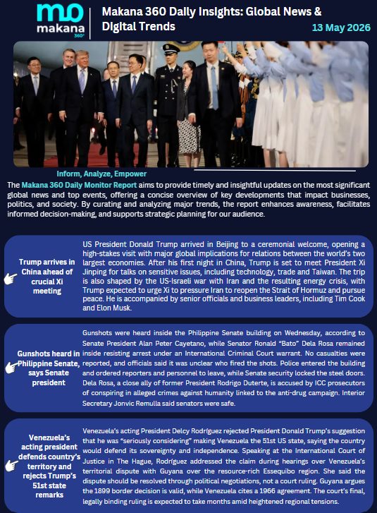 13 May – Daily Monitoring
