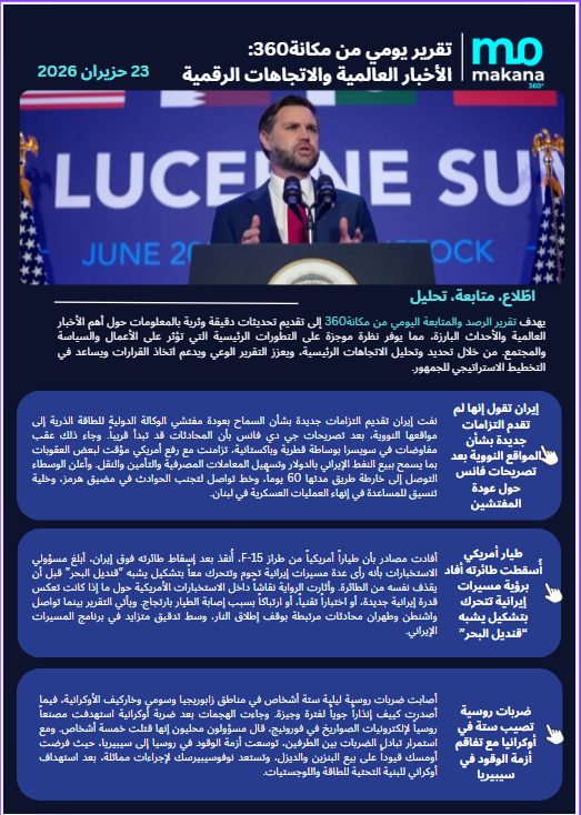 23 حزيران – تقرير الرصد اليومي